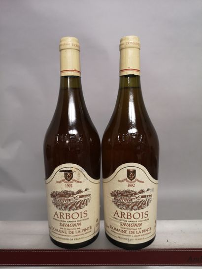 null 2 bottles ARBOIS Savagnin - Domaine de la Pinte 1992 Scratches.