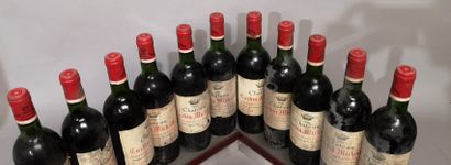 null 11 bouteilles Château CORBIN MICHOTTE - Saint Emilion Grand Cru 1981 Étiquettes...