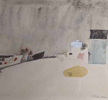 null Jean EDELMANN (1916 - 2008)
La plage
Aquarelle et crayon.
26 x 29 cm, à vue.
Encadré...