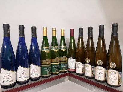 11 bouteilles ALSACE DIVERS 3 RIESLING 2011...