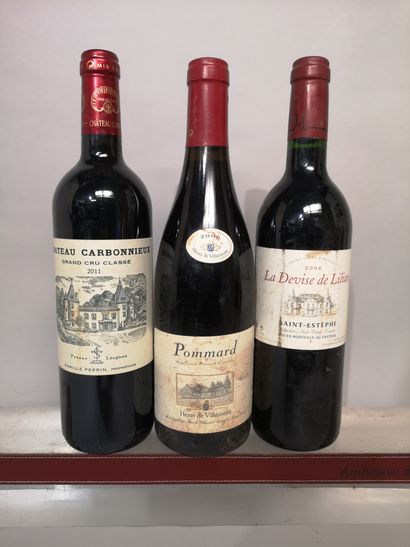 3 bouteilles VINS DIVERS DE FRANCE 1 POMMARD...