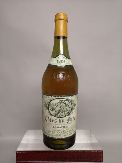 null 1 bottle Chardonnay de JURA - Gabriel CLERC 1994 Label slightly stained.