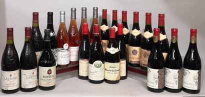 22 bouteilles VINS DIVERS FRANCE Années 1990...