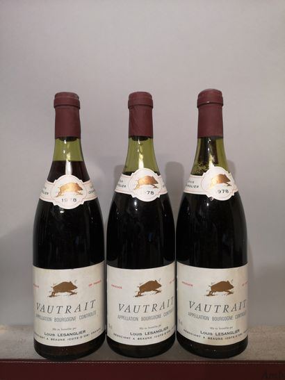null 3 bouteilles BOURGOGNE "VAUTRAIT" - L. LESANGLIER 1978 Deux Basses.