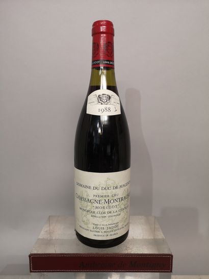 null 1 bouteille CHASSAGNE MONTRACHET 1er Cru "Morgeot" Monopole Clos de la Chapelle...