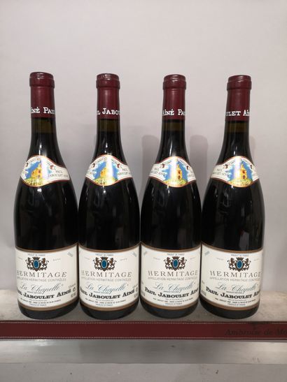 null 4 bouteilles HERMITAGE "La Chapelle" JABOULET Ainé 2000
