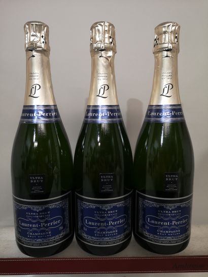 null 3 bouteilles CHAMPAGNE LAURENT PERRIER Ultra Brut Nature