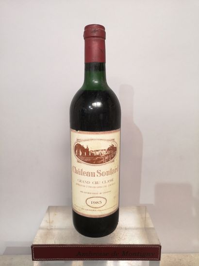 null 1 bottle Château SOUTARD - Gcc Saint Emilion 1985 Label slightly stained. High...