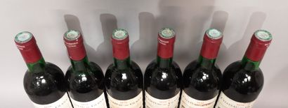 null 6 bouteilles Château du GLANA - Saint Julien 1979 Etiquettes légèrement tachées....