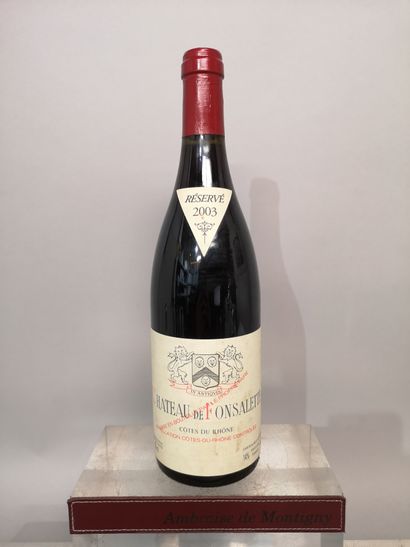null 1 bouteille Château de FONSALETTE 2003 - CÔTES du RHÔNE Etiquette légérement...