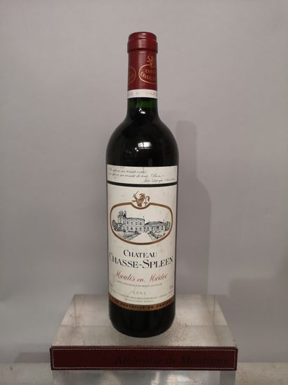 null 1 bouteille Château CHASSE SPLEEN - Moulis en Médoc 2002 Etiquette légèrement...