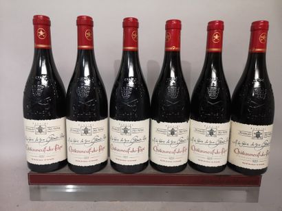 null 6 bouteilles CHÂTEAUNEUF du PAPE - BOSQUET des PAPES "A la Gloire de mon Grand-Père"...