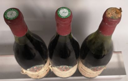 null 3 bouteilles BOURGOGNE Rouge 1978 - Roger DUPASQUIER Étiquettes abîmées. Niveaux...