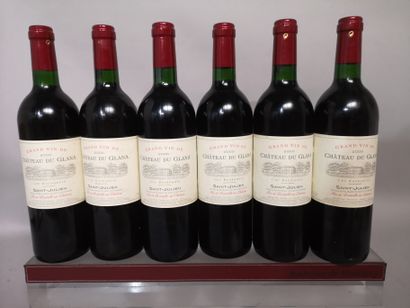 null 6 bouteilles Château du GLANA - Saint Jullien 2000
Une étiquette légèrement...
