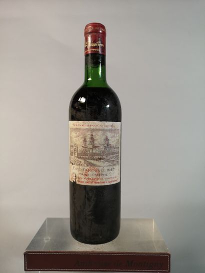 null 1 bouteille Château COS D'ESTOURNEL - 2ème Gcc Saint Estèphe 1967 Etiquette...