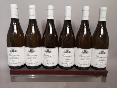 null 6 bouteilles BOURGOGNE blanc "Les Champlains" Simon BIZE Fils 2015