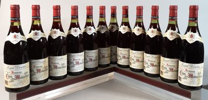 null 12 bouteilles BEAUNE "Clos des Mouches" - Joseph DROUHIN 1983 Etiquettes légèrement...