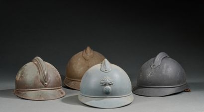 Set of four helmets.
Helmet shells model...