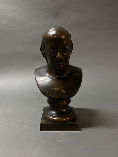 FANNY DUBOIS-DAVESNES (1826-1900)
Buste d'Homme
Bronze...