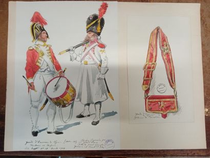 null Garde impériale
Paul-Kauffer (1870-1941).
Garde impériale.
Ensemble 30 dessins...