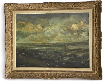null ZAVOROVIEV (20th century)
Seaside in Honfleur
Oil on canvas, signed lower left...