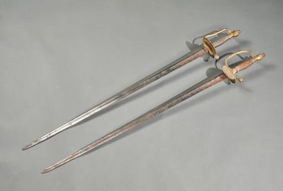 null Set of two swords attributed to dragoon officers.
Comprising:
-A British officer's...