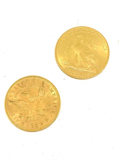 2 pièces de 10 dollars en or.
Poids : 33,4...