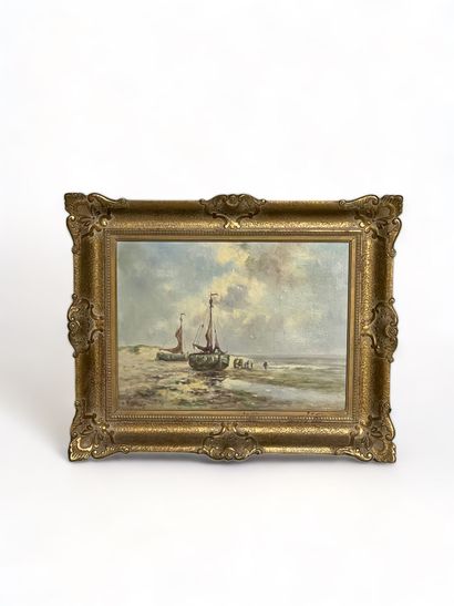 null 20th century Dutch school
Lively seaside.
Oil on canvas signed lower left.
Size:...