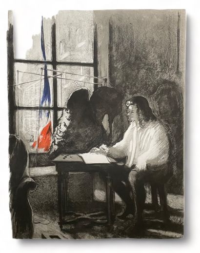  PIERRE ROUSSEL (XXè siècle)
Trois gravures représentant des scènes de vie.
Signées... Gazette Drouot