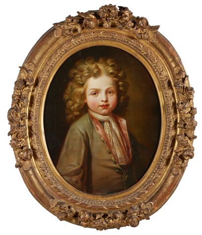null Ecole française du XIXe siècle, suiveur de Hyacinthe RIGAUD
Portrait de jeune...