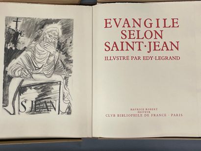  (EDY-LEGRAND) Evangile selon Saint-Jean illustré par Edy-Legrand. Paris, Maurice... Gazette Drouot