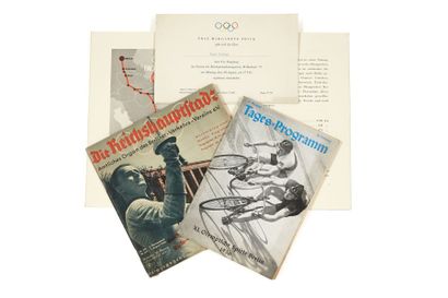 null XIe Olympiade d'été - Berlin, 1936
Dossier constitué de correspondances, cartons...
