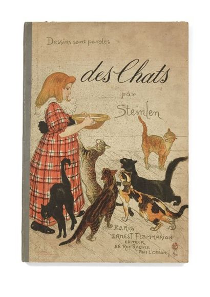 Th.-A. STEINLEN (1859-1923) Des chats
Dessins sans paroles. Ernest Flammarion éditeur,...