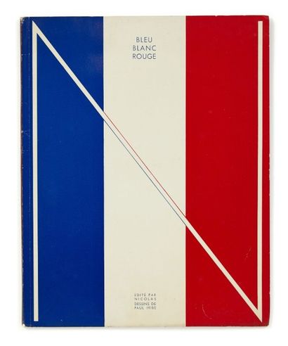 PAUL IRIBE (1883-1935) Bleu-Blanc-Rouge."France".
Catalogue Vins Nicolas, 1932. P....