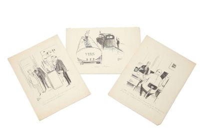 TETSU Robert (1913-2008) Ses premiers dessins paraissent dans Noir et Blanc et dans...