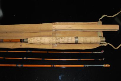 MILWARD MILWARD "Flycraft"
Canne à mouche en bambou refendu dans sa house en tissu...