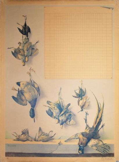 null Henri de LINARES (1904-1987)

Lithographie formant tableaux de chasse (vierge)...