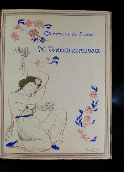 null Programme/Concerts de Danse N. Trouhanowa, [avril 1912] ; petit in-fol. Cartonnage...