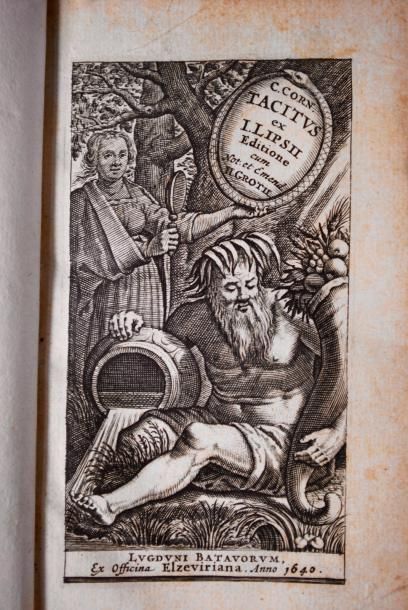 null TACITE. C. Corn. Tacitus ex. I. Lipsii. 

Lyon, Elzevir, 1640, 2 vol. petit...