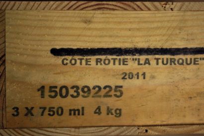 null Six bouteilles de Guigal, Côte-Rôtie, Rouge, 2011, Côte-Rôtie la Turque, Vallée...