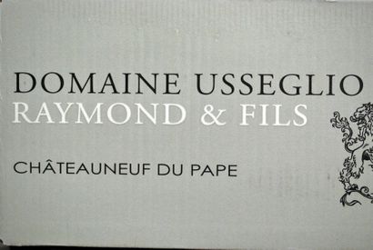 null Six bouteilles de Raymond Usseglio, Châteauneuf-du-Pape, Rouge, 2012, Châteauneuf...