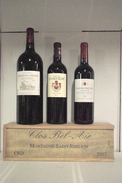 null Ensemble composé de deux bouteilles et deux magnums de Bordeaux rouge:
- Un...