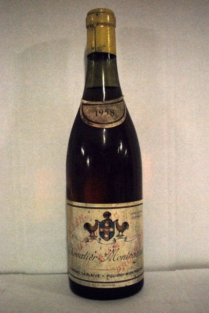 null Une bouteille de Chevalier-Montrachet 1958, Domaine Leflaive - Puligny-Mont...