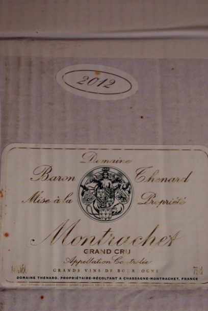 null Douze Bouteilles de Baron Thenard, Montrachet, Blanc, 2012, Montrachet, Bourgogne,...