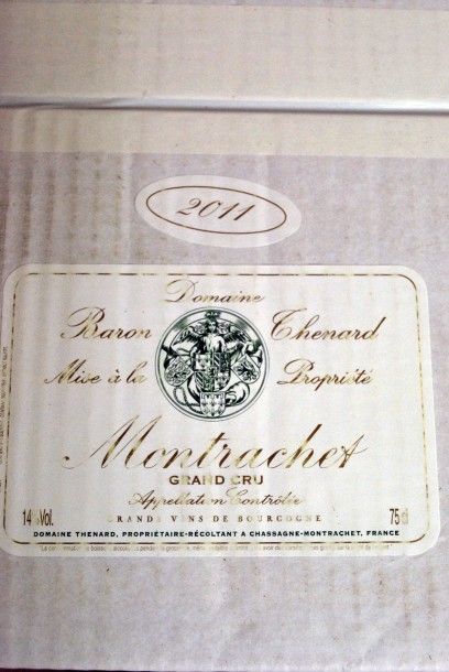 null Douze bouteilles de Baron Thenard, Montrachet, Blanc, 2011, Montrachet, Bourgogne,...