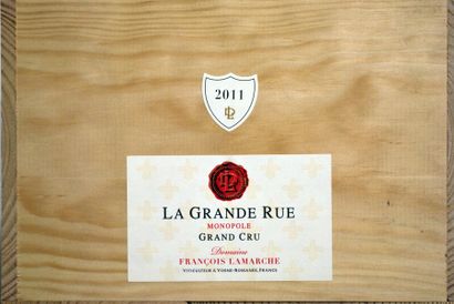 null Six bouteilles de François Lamarche, La Grande Rue, Rouge, 2011, Bourgogne,...