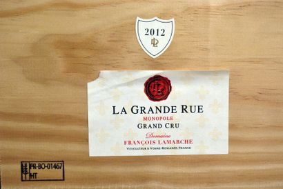 null Six bouteilles de François Lamarche, La Grande Rue, Rouge, 2012, Bourgogne,...