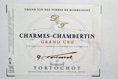 null Douze bouteilles de Tortochot, Charmes-Chambertin, Rouge, 2013, Bourgogne, CO...
