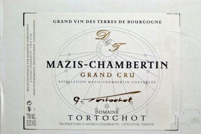 null Douze bouteilles de Tortochot, Mazis-Chambertin, Rouge, 2013, Bourgogne, CO...