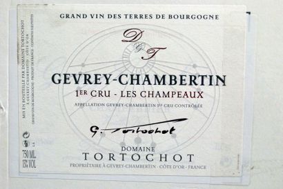 null Douze bouteilles de Tortochot, Gevrey-Chambertin, Rouge, 2012, Gevrey-Chambertin-les-Champeaux,...